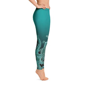 Teal Octopus Leggings